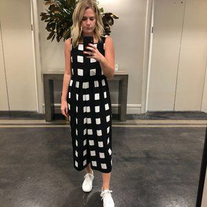 ASOS Black & White Jumpsuit with Button Back